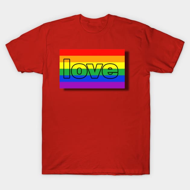 pride month love T-Shirt by artby-shikha